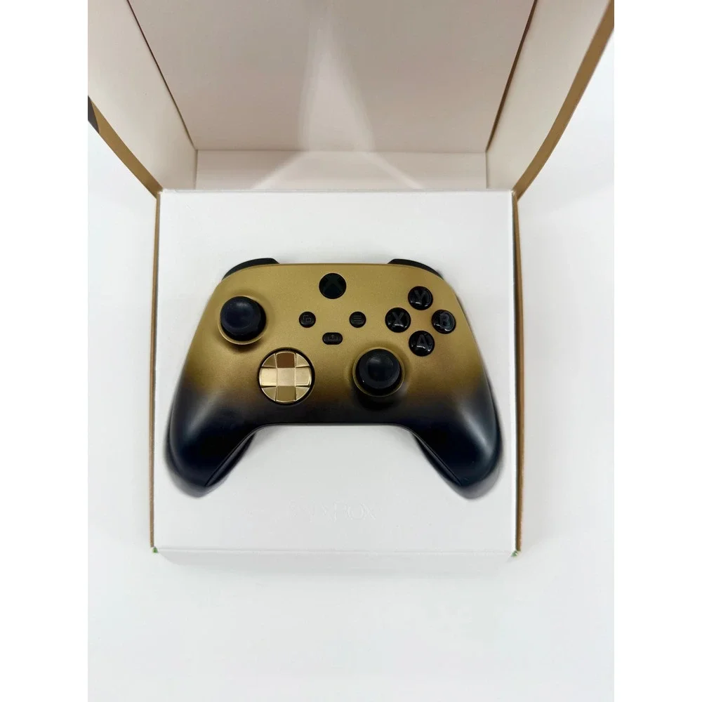 Xbox Wireless Controller Gold Shadow Special Edition Metallic Gold Black